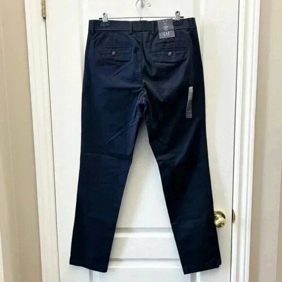 GAP Mens Pants Modern Slim Fit Chino Khakis GapFlex Navy Blue Size 32x32 NWT - Picture 5 of 15